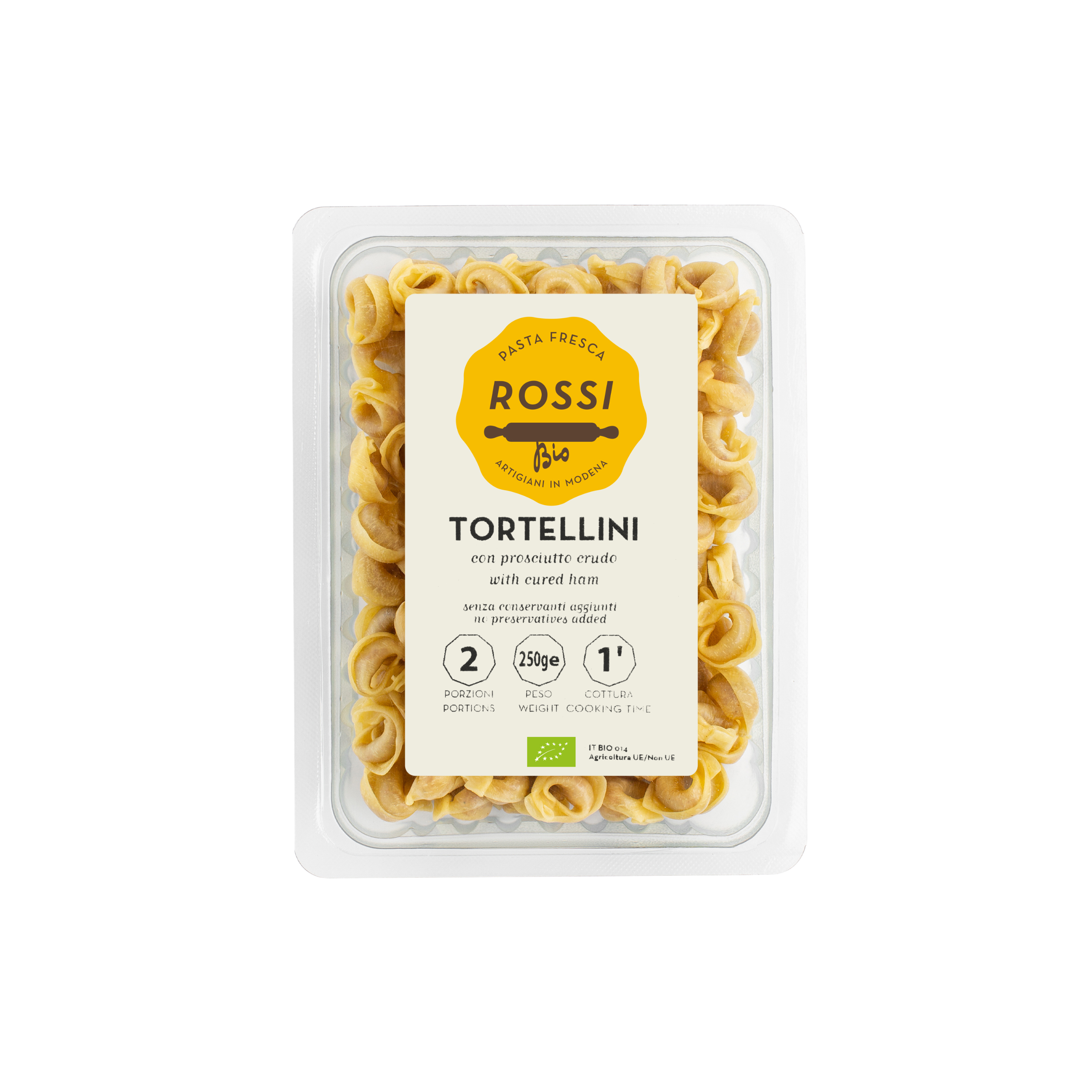 Tortellini con prosciutto crudo Biologici