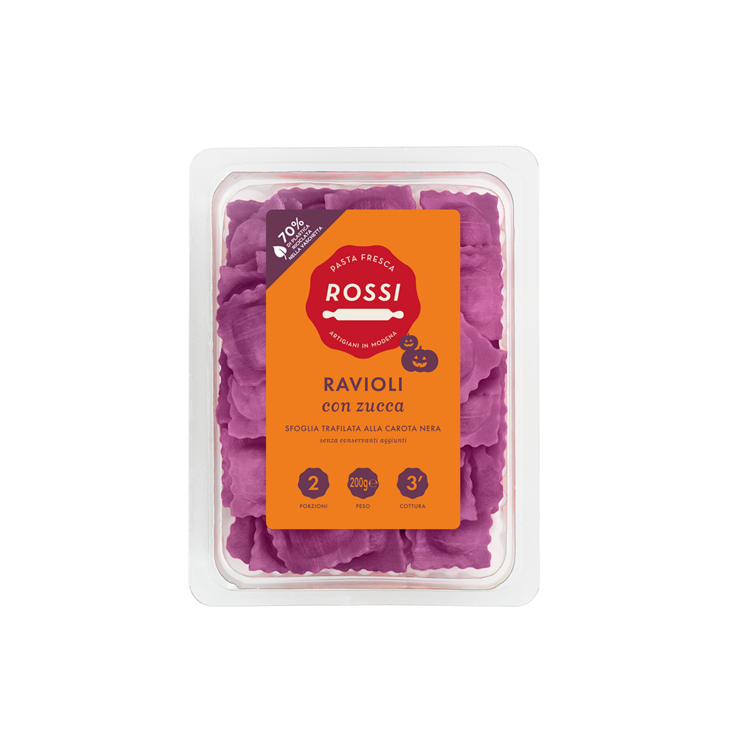 Ravioli viola alla zucca