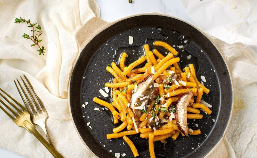 Passatelli con funghi porcini e timo