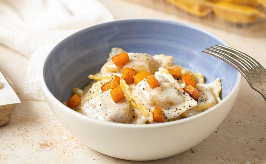 Ravioli zucca e gorgonzola